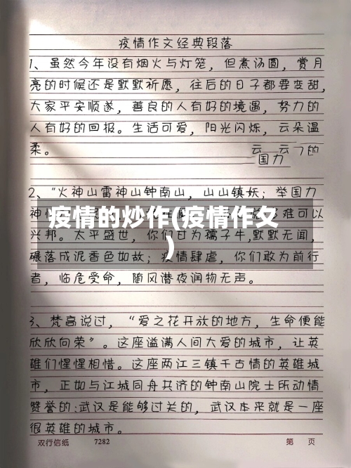疫情的炒作(疫情作夂)-第2张图片