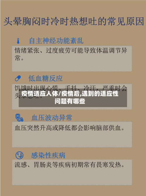 疫情适应人体/疫情后,遇到的适应性问题有哪些